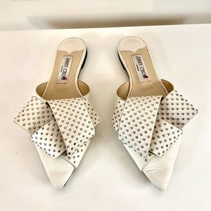 Jimmy Choo White Flats